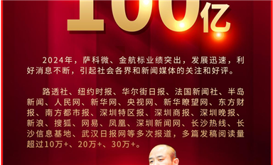 全網(wǎng)點(diǎn)擊量超100億！2024年金航標(biāo)和薩科微動(dòng)態(tài)引全球1000+家主流新聞媒體爭相報(bào)道！